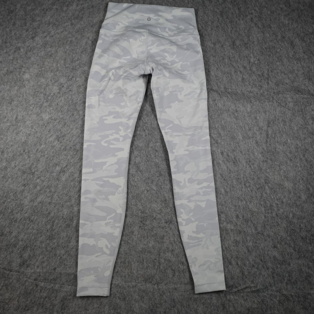 Lululemon Leggings Womens 6 Gray Camo Wunder Under High Rise Tight 28" Luxtreme - Picture 9 of 10